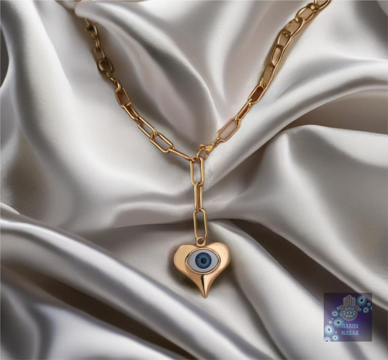 Nazar Heart Necklace