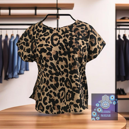 Leopard Print short sleeve shirt